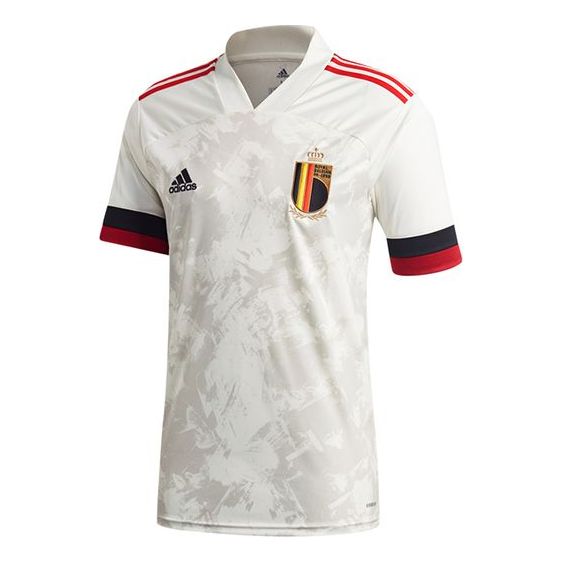 adidas RBFA A JSY Belgium National Team Away Fan Edition Sports Short Sleeve White EJ8548