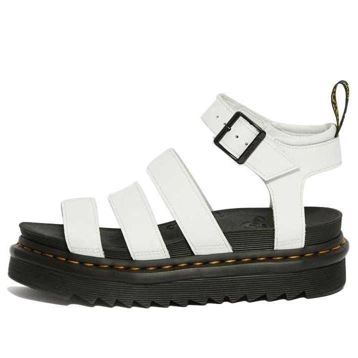 (WMNS) Dr. Martens Blaire Leather Strap Sandals 'White' 25768100