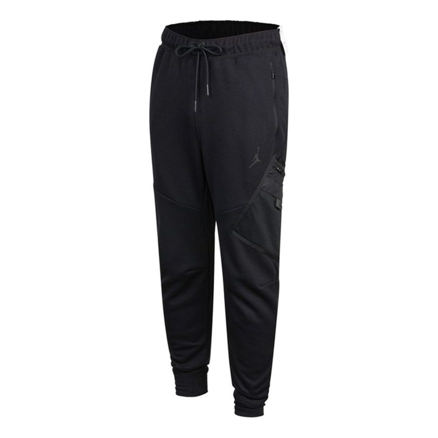 Air Jordan Athleisure Casual Sports Running Knit Long Pants Asia Sizing 'Black' DA9853-010