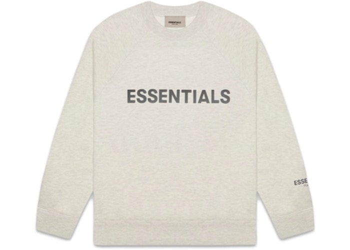 ESSENTIALS FOG 3D SILICON CREWNECK OATMEAL