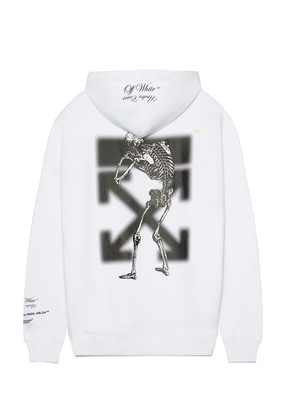 OFF WHITE UNDERCOVER SKELETON RVRS HOODIE WHITE