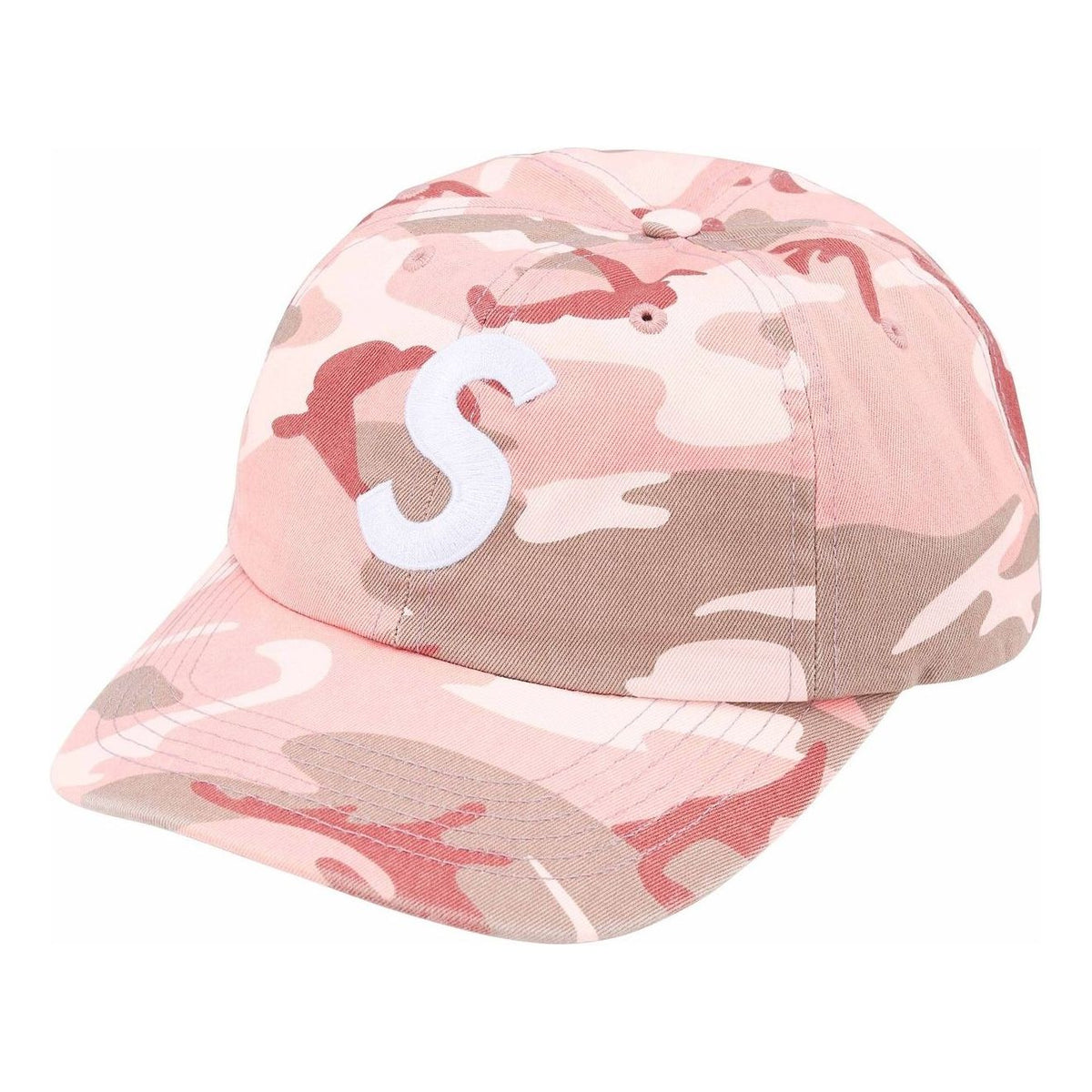 Supreme Pigment Coated S Logo 6 Panel 'Pink Camo' SS25H24-PINK-CAMO