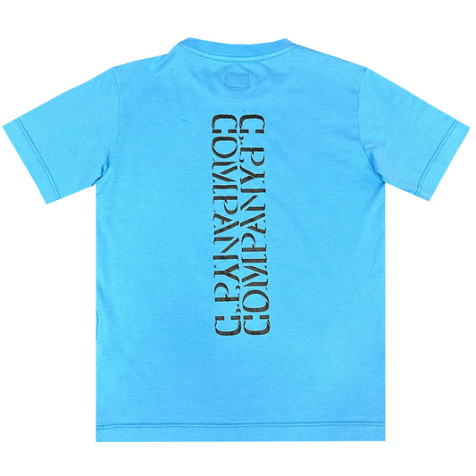 Kids CP Company Mirrored Logo T-Shirt