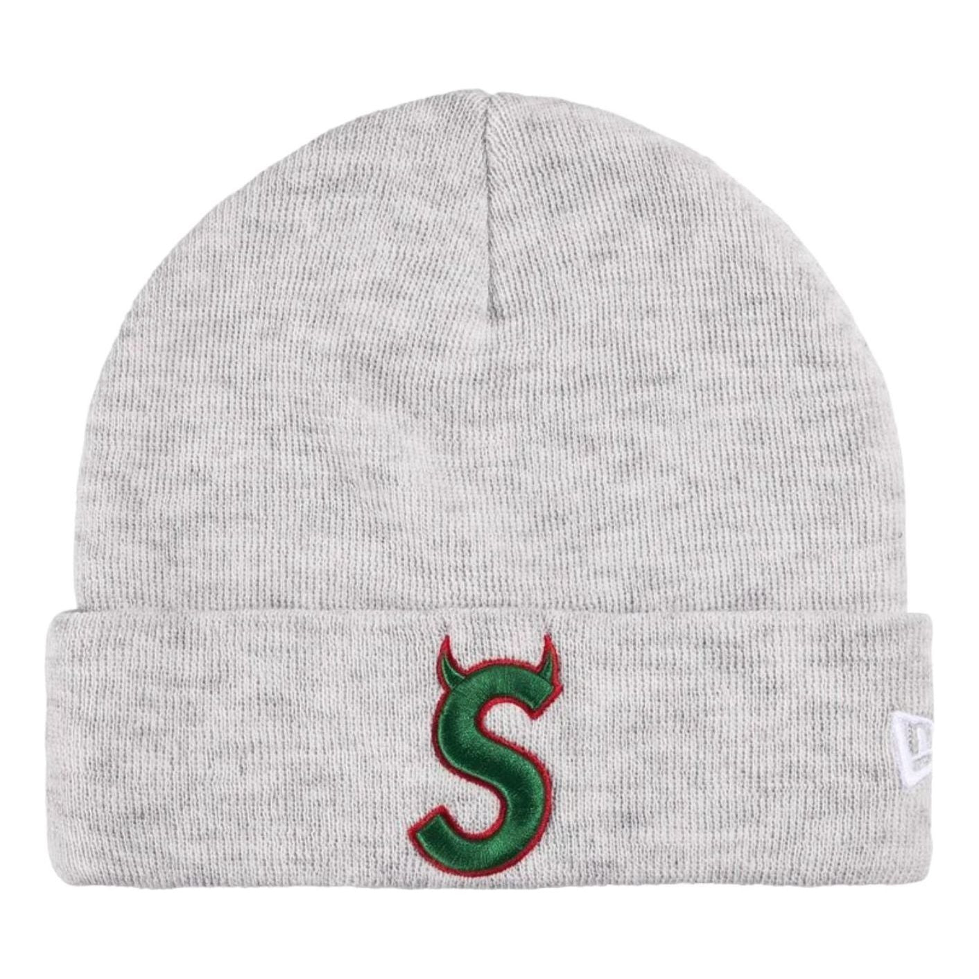 Supreme x New Era SS26 Devil S Logo Beanie 'Ash Grey' SUP-SS26-1018-GRY