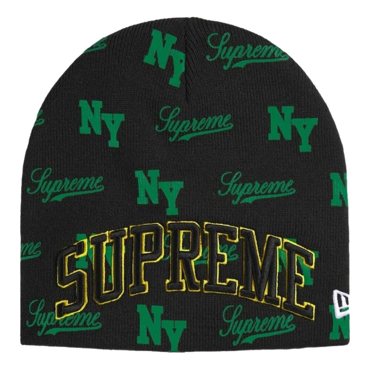 Supreme x New Era SS26 Monogram Beanie 'Black' SUP-SS26-1038-BLK