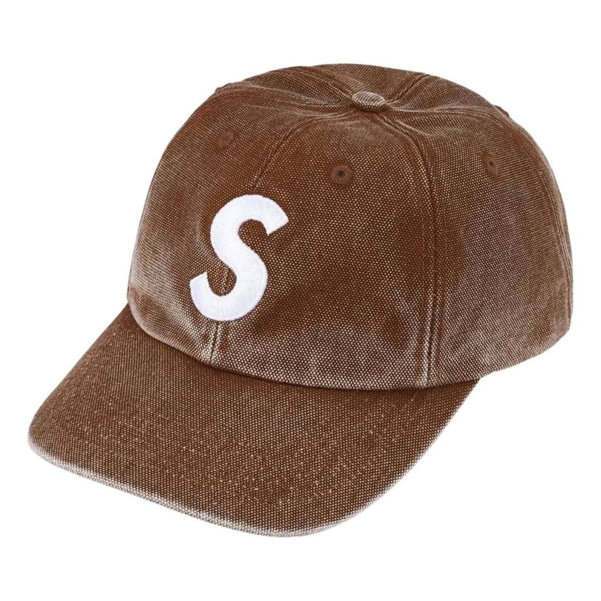 Supreme SS26 Pigment Coated S Logo 6-Panel 'Brown' SUP-SS26-1019-BRN