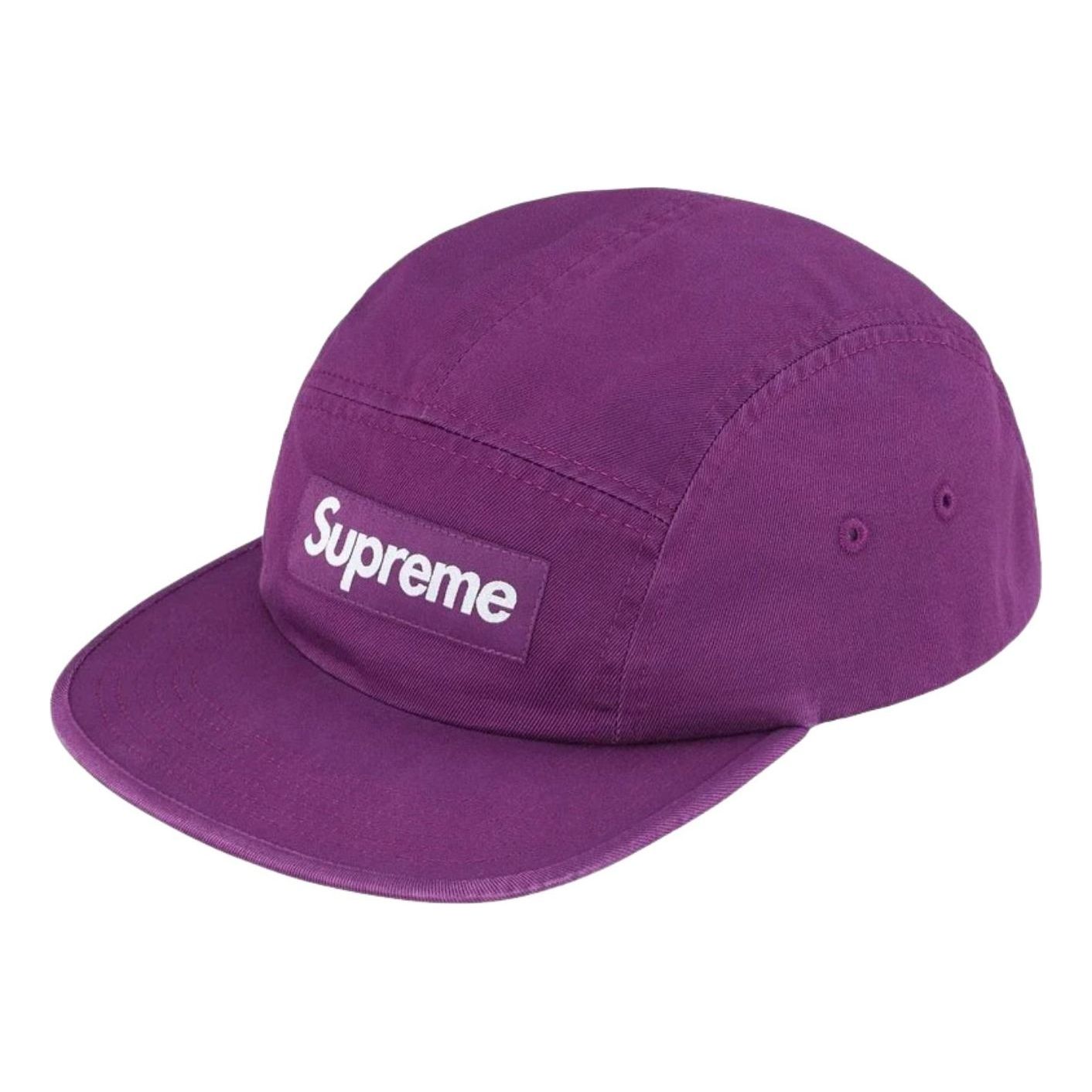 Supreme SS26 Washed Chino Twill Camp Cap 'Purple' SUP-SS26-1000-PUR