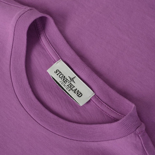 Stone Island Junior Purple Logo T-Shirt