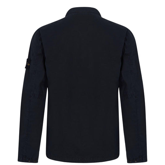 Stone Island Navy Double Pocket Zip Overshirt
