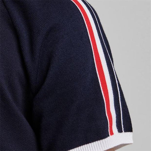 Thom Browne Navy Pique Tape T Shirt