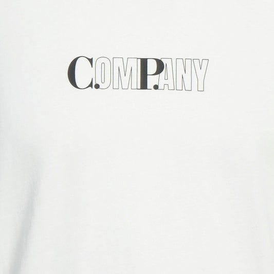CP Company White Bold CP Logo T-Shirt