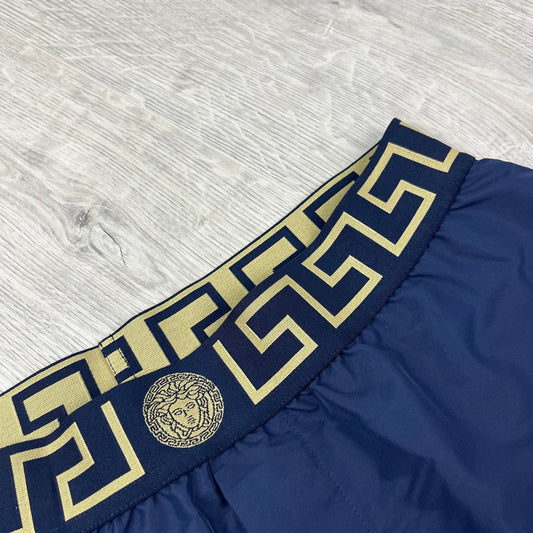 Versace Greca Swim Shorts - Navy