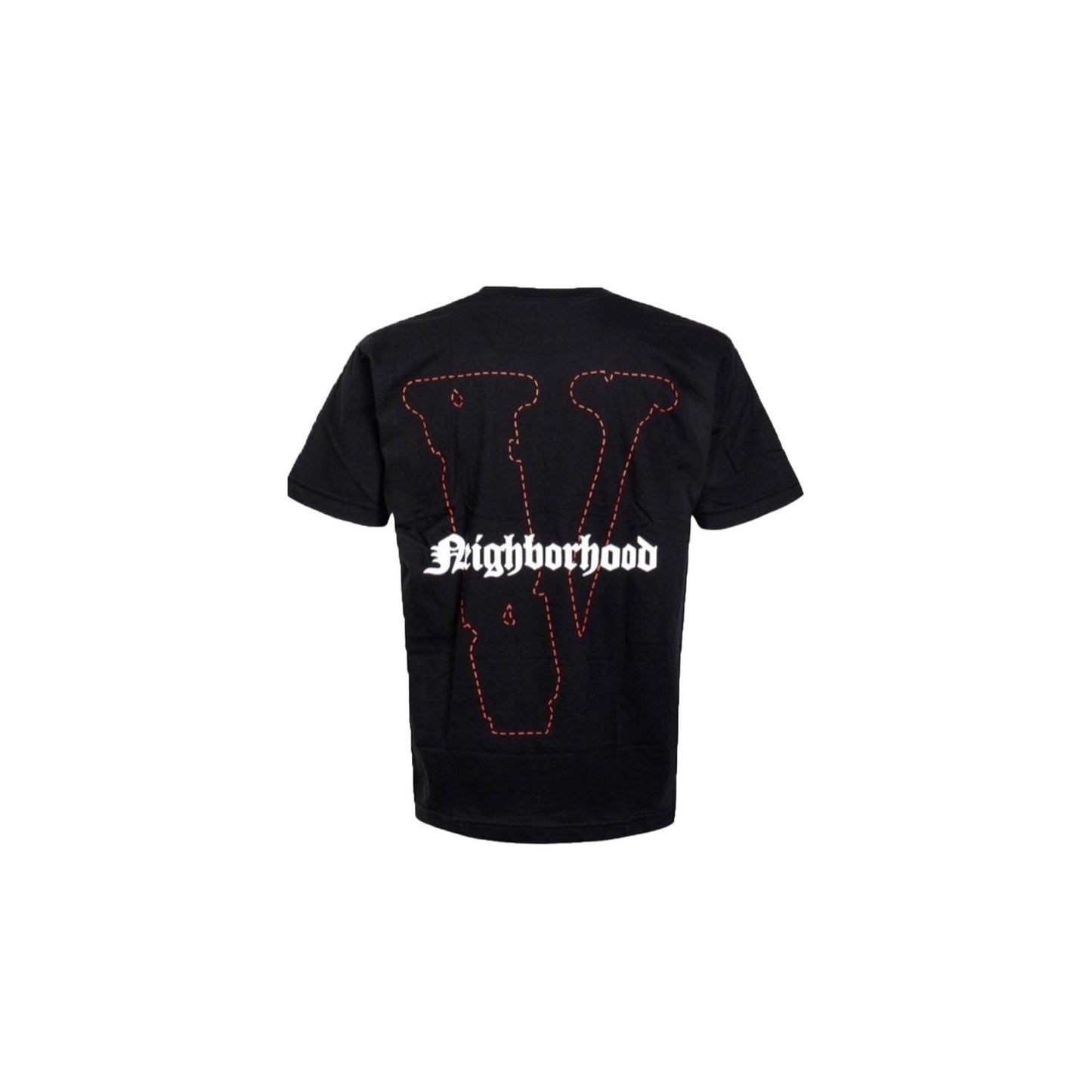 VLONE X NEIGHBORHOOD SKULL BLACK TEE RED
