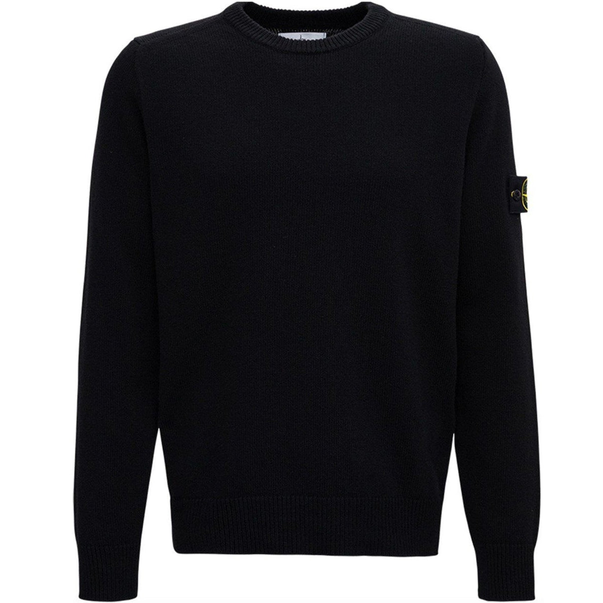 Stone Island Heavyweight Black Knitted Sweatshirt