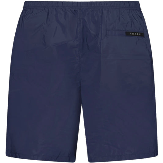 Prada Navy Nylon Swimshorts
