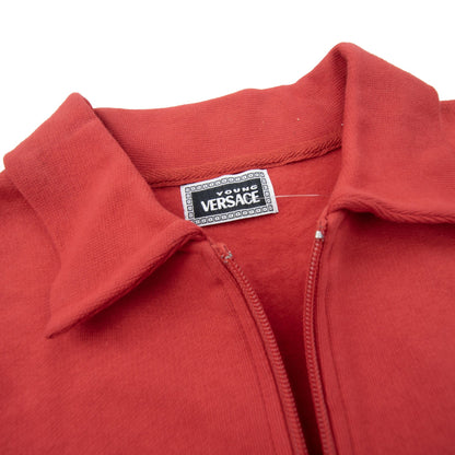 Young Versace Kids Quarter Zip Sweater Red