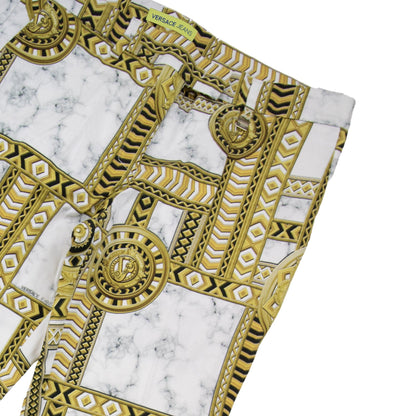 Versace Women's Baroque Print Trousers 44"