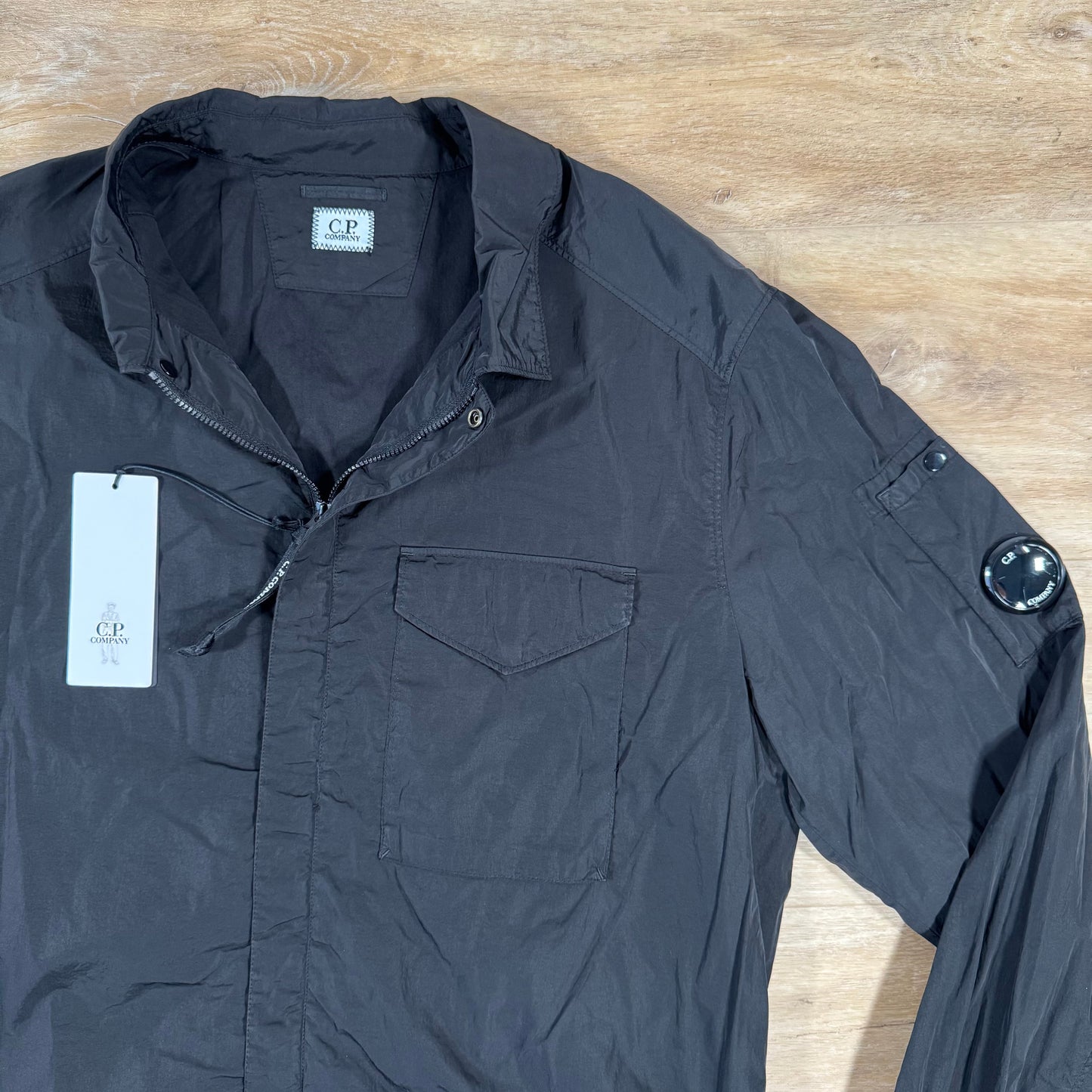 C.P. Company Chrome-R Lens Overshirt in Black