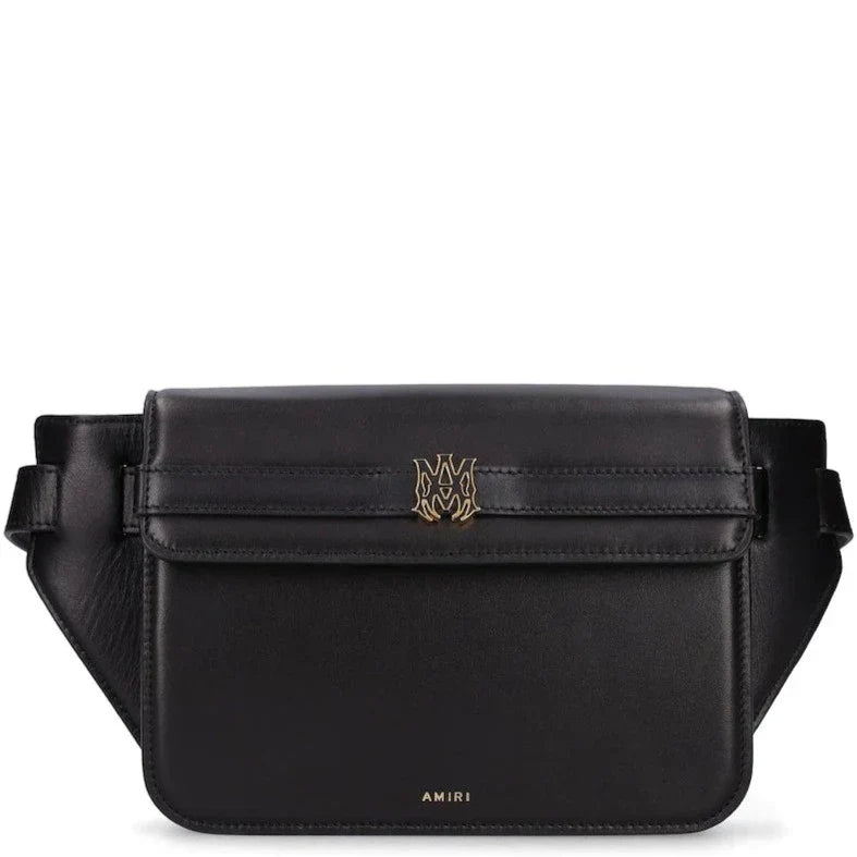 AMIRI Black Leather MA Clutch Crossbody
