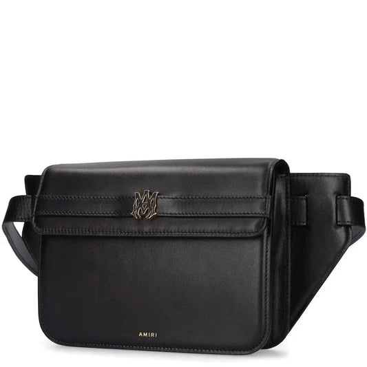 AMIRI Black Leather MA Clutch Crossbody