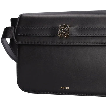 AMIRI Black Leather MA Clutch Crossbody