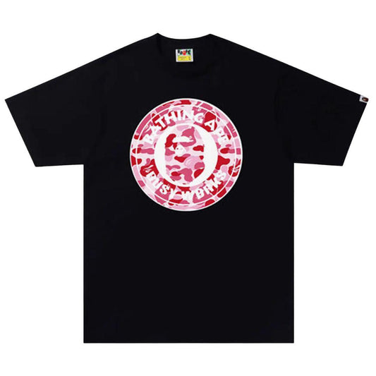 BAPE ABC CAMO BUSY WORKS T-SHIRT BLACK/PINK