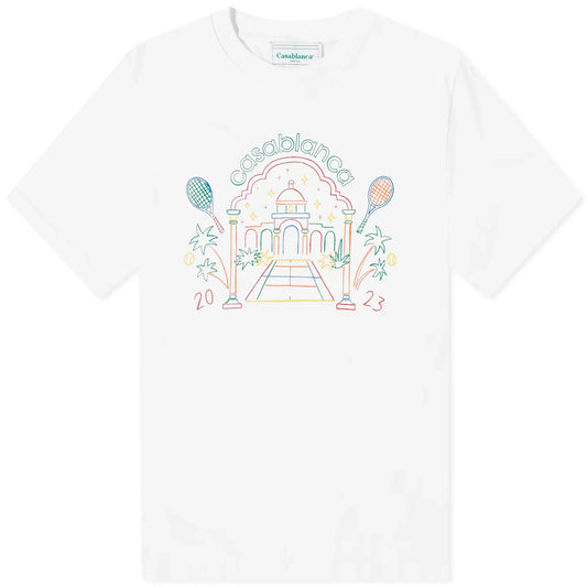 Casablanca White Logo T-Shirt