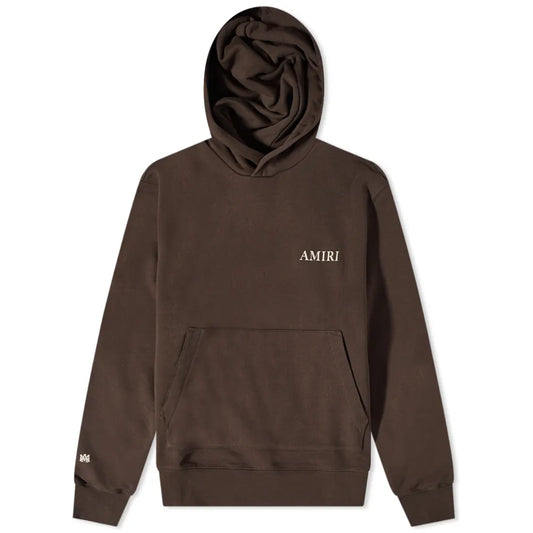Amiri Brown Logo Hoodie