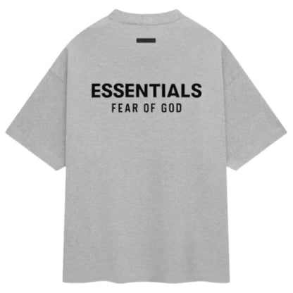 ESSENTIALS FOG T-SHIRT LIGHT HEATHER OATMEAL FW24