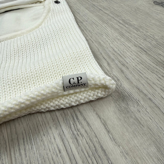 CP Company Goggle Ski Mask - White