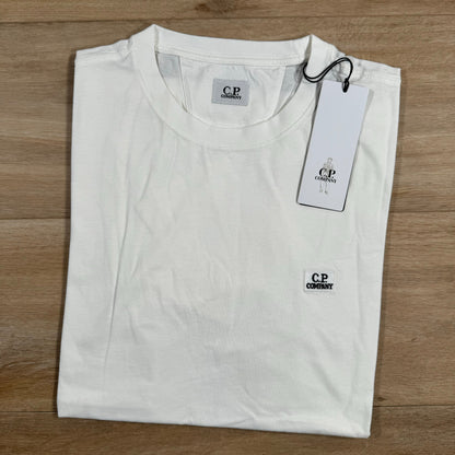 CP Company Logo Patch T-Shirt in Gauze White