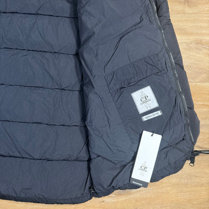 C.P. Company Chrome-R Goggle Down Jacket in Navy