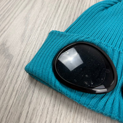 CP Company Goggle Beanie - Tile Blue