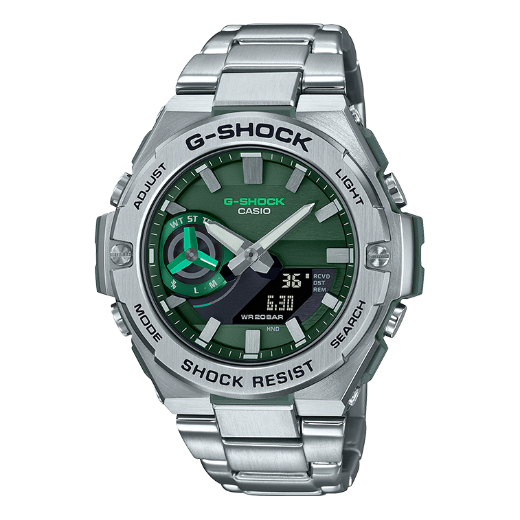 CASIO G-Shock G-Steel 'Silver Green' GST-B500AD-3APFT