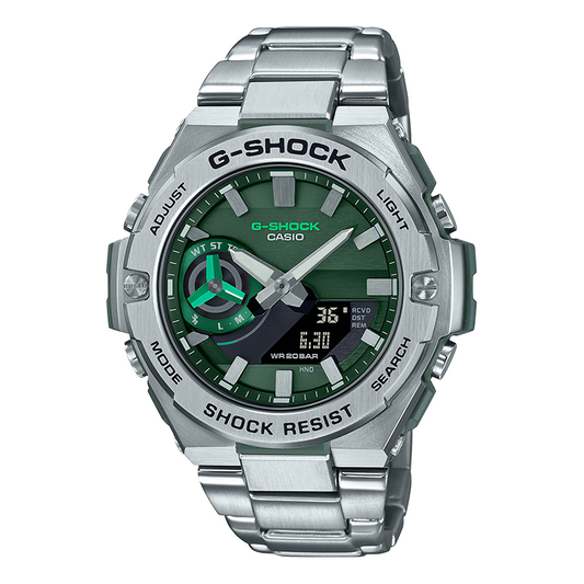 CASIO G-Shock G-Steel 'Silver Green' GST-B500AD-3APFT