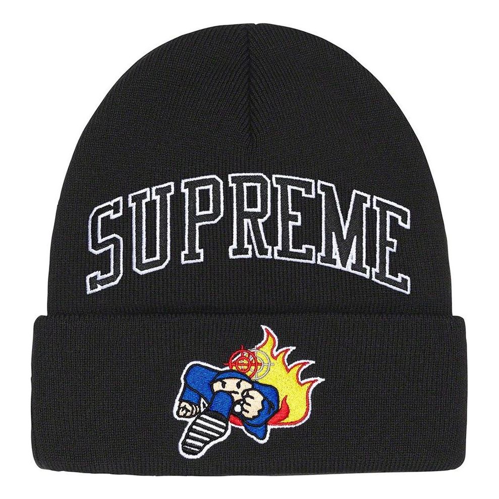 Supreme Duck Down Music Beanie 'Black White' SUP-FW22-1053