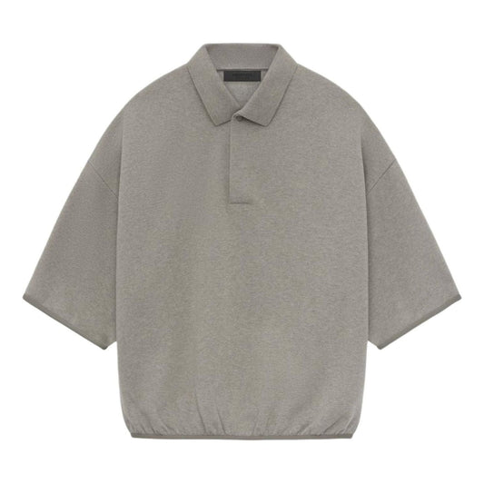 Fear of God Essentials SS24 3/4 Sleeve Polo Shirt 'Heather Grey' 192SU244401F
