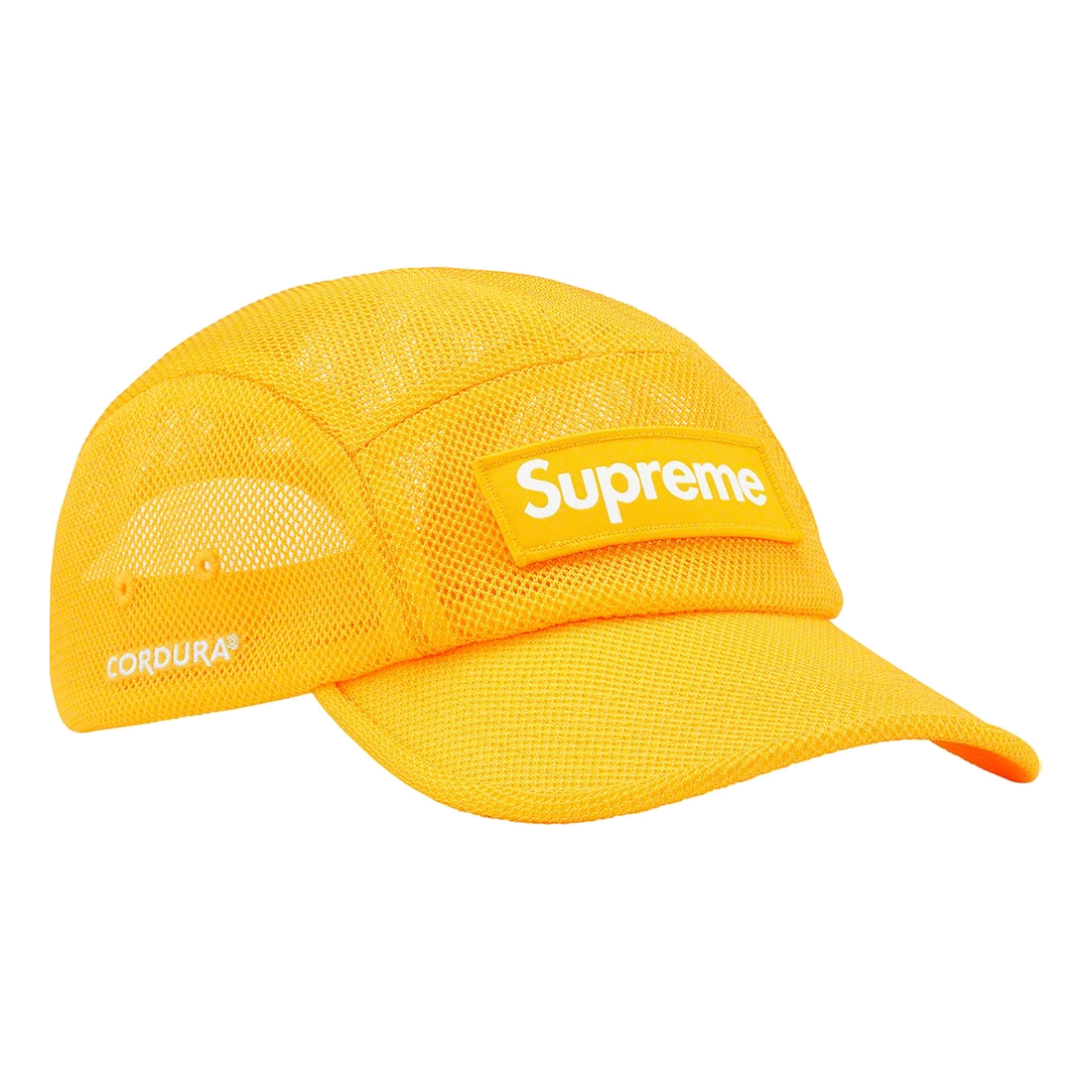 Supreme Mesh Cordura Camp Cap 'Yellow White' SUP-SS23-2284