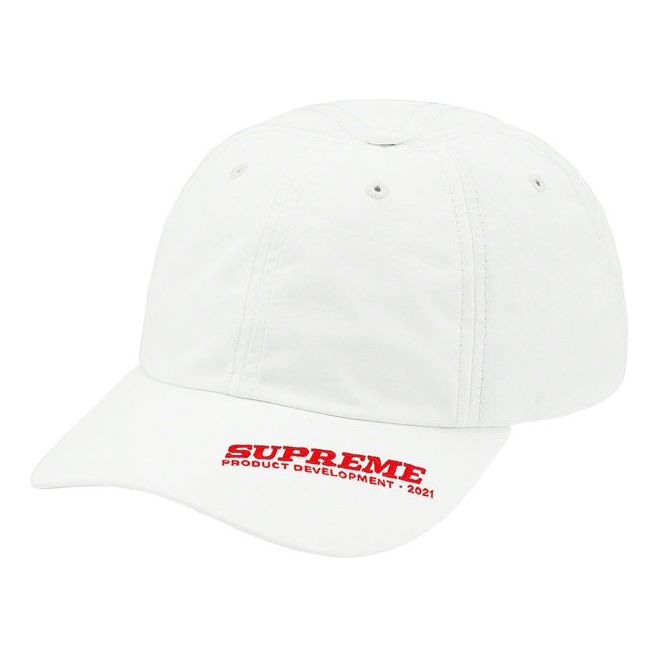 Supreme Visor Logo 6-Panel 'White Red' SUP-SS21-846