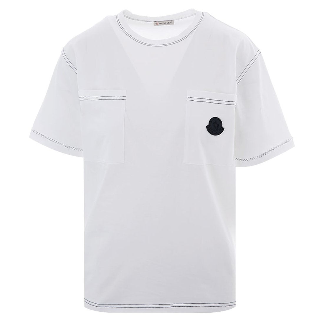 Kids Moncler White Logo T-Shirt
