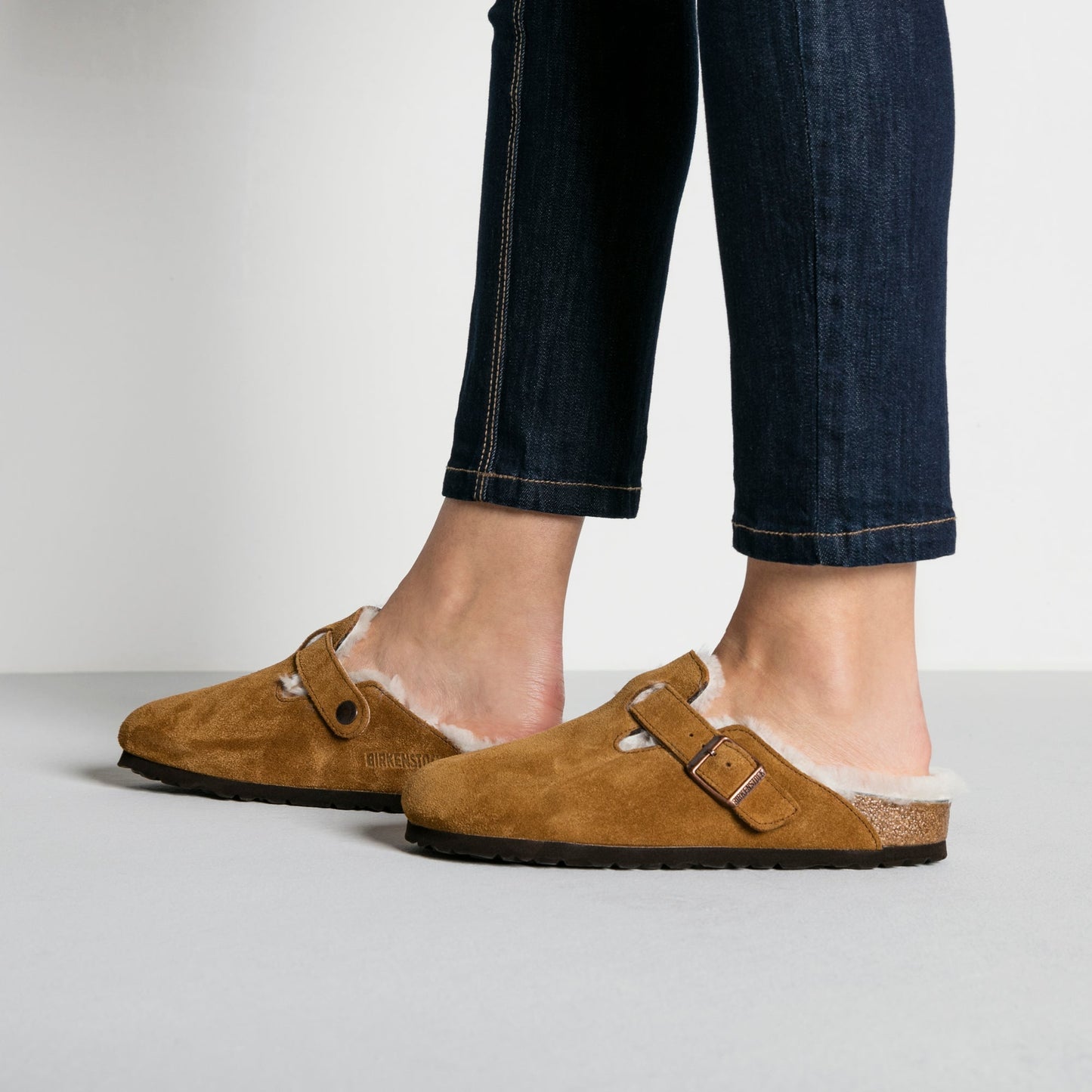 BIRKENSTOCK - BOSTON CLOGS - SHEARLING MINK