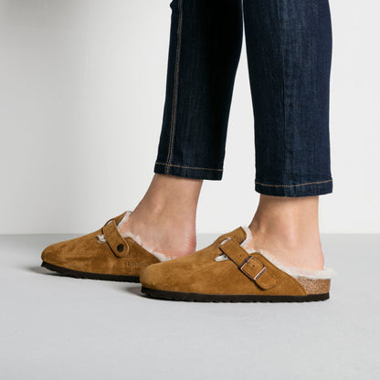 BIRKENSTOCK - BOSTON CLOGS - SHEARLING MINK