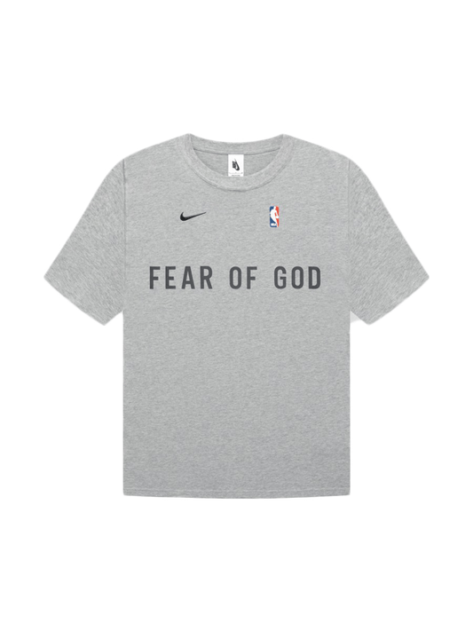 FEAR OF GOD X NIKE WARM UP T-SHIRT HEATHER GREY