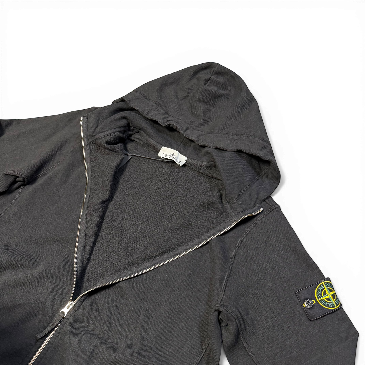 Stone Island Zip Up Garment Dye