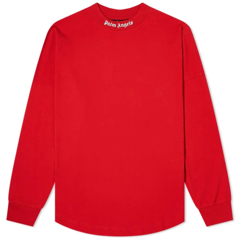 PALM ANGELS CLASSIC LOGO LONG SLEEVE RED