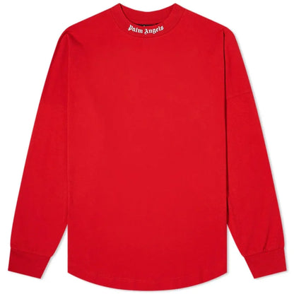 PALM ANGELS CLASSIC LOGO LONG SLEEVE RED