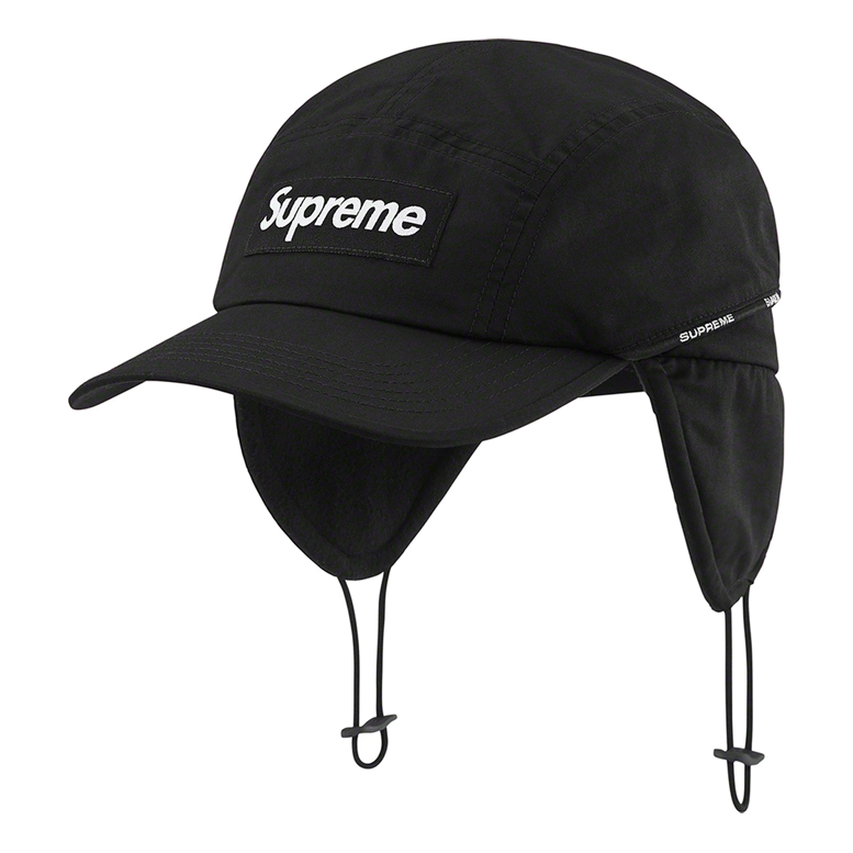 Supreme Packable Earflap Camp Cap 'Black White' SUP-FW22-1079