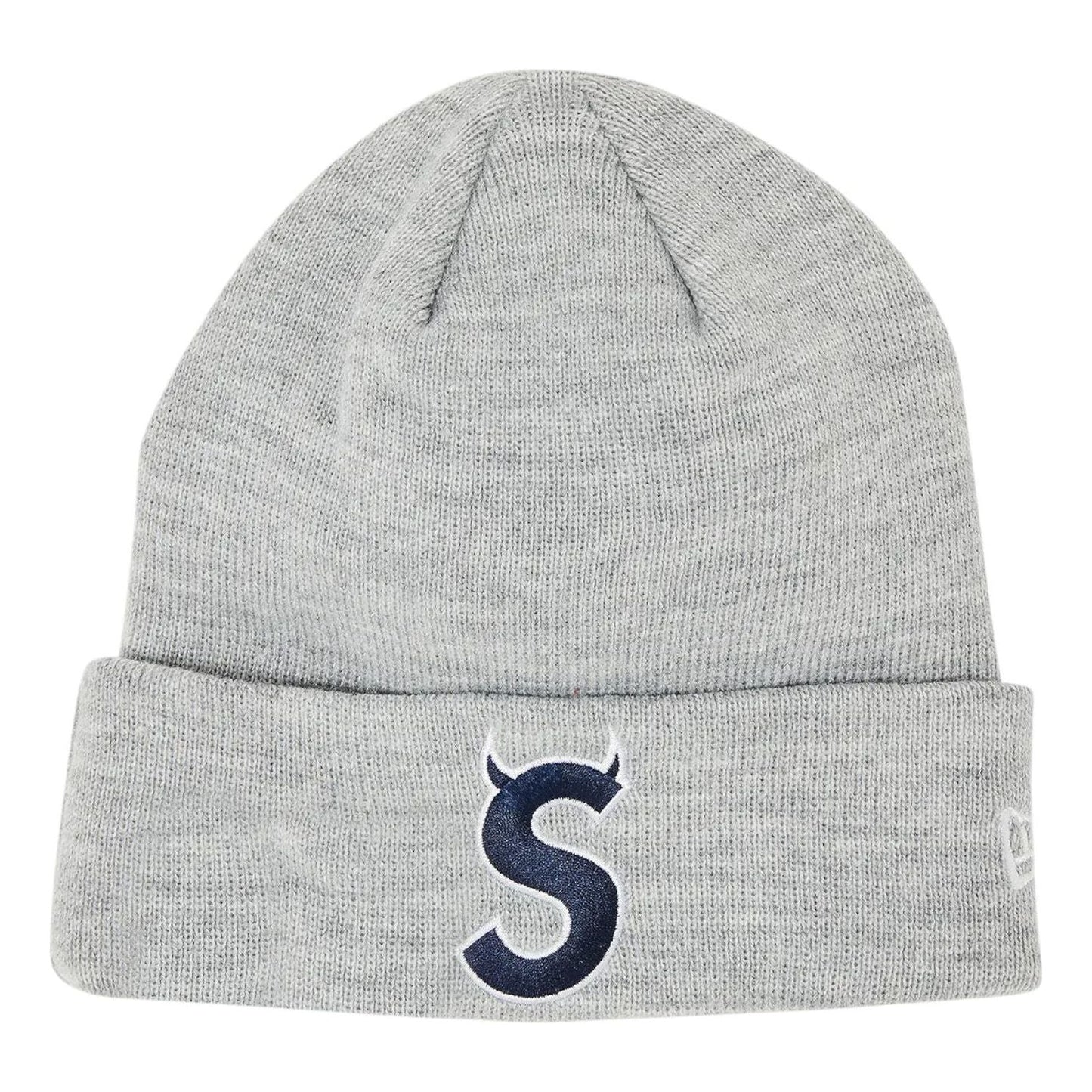 Supreme x New Era S Logo Beanie 'Heather Grey' FW22BN11-HEATHER-GREY