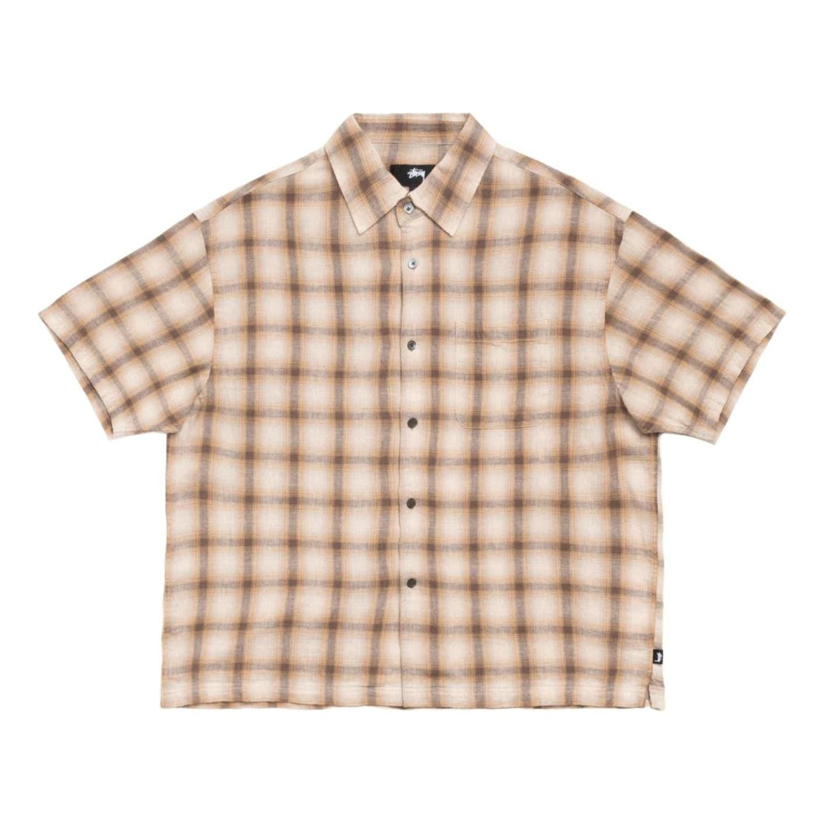 Stussy Liam SS Plaid Shirt 'Brown' 1110385-BROW