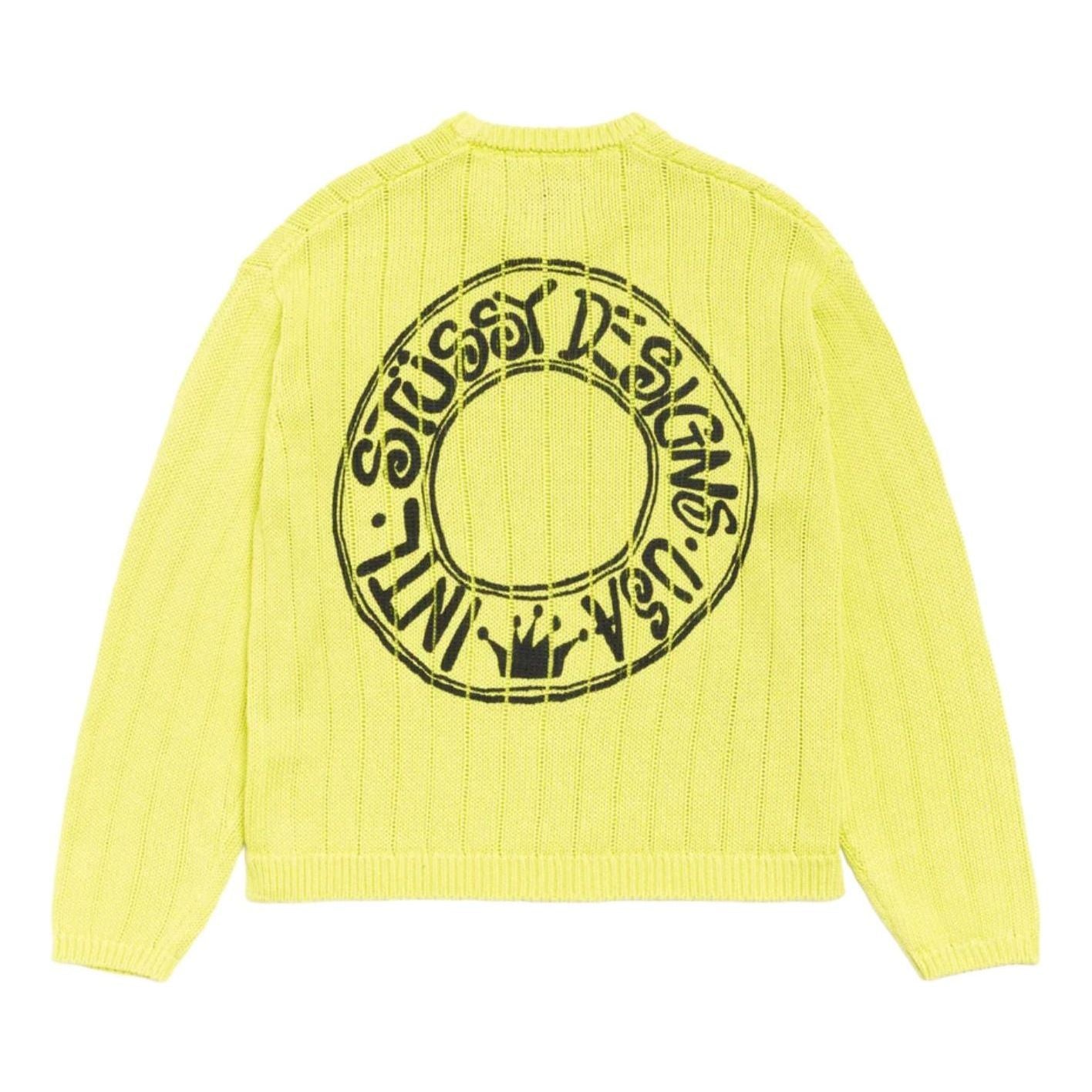 Stussy Buana Logo Sweater 'Lime' 117294-LIME
